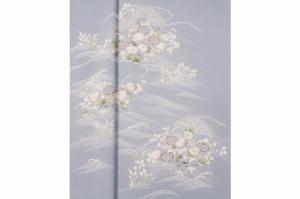 ◎【手描友禅附下】《御所解文様》【真糊糸目・手描友禅】【松岡姫】